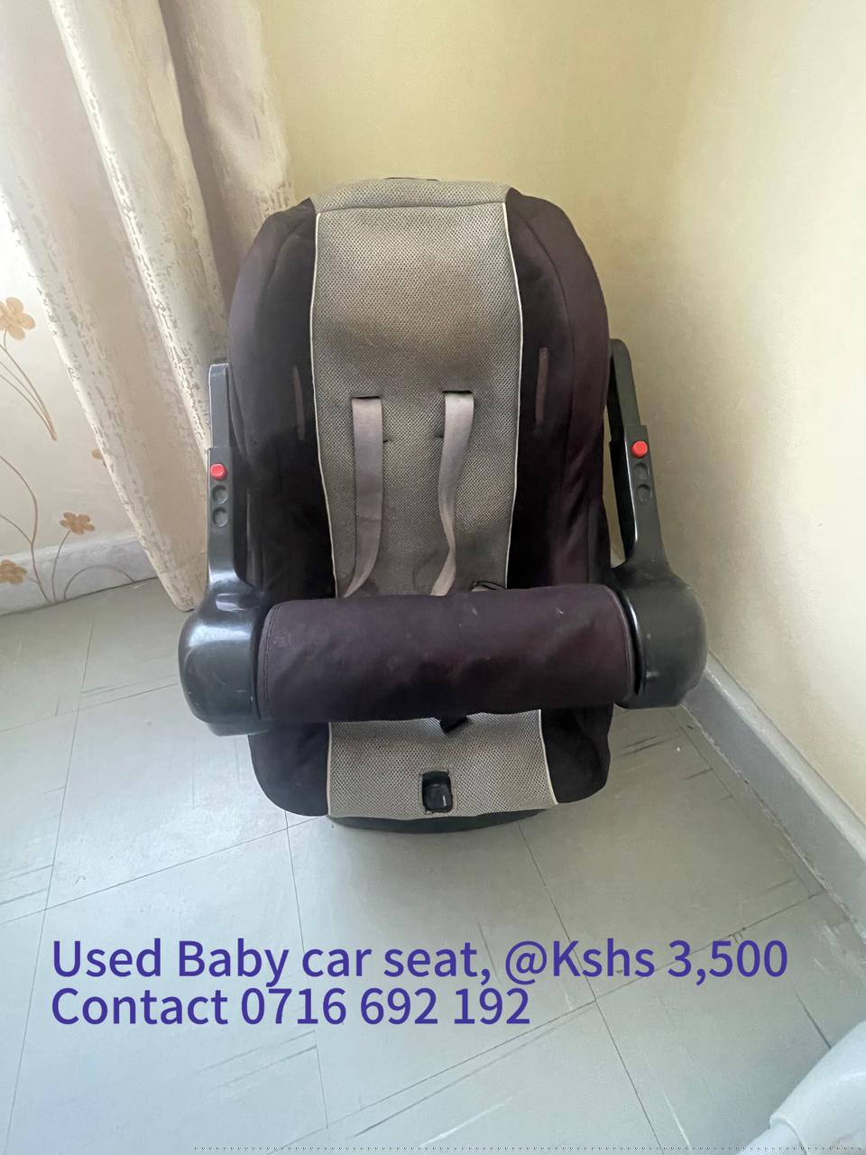 Baby car seat @ 3,500 Pick up location; Nyayo Estate Embakasi Contact; 0716692192