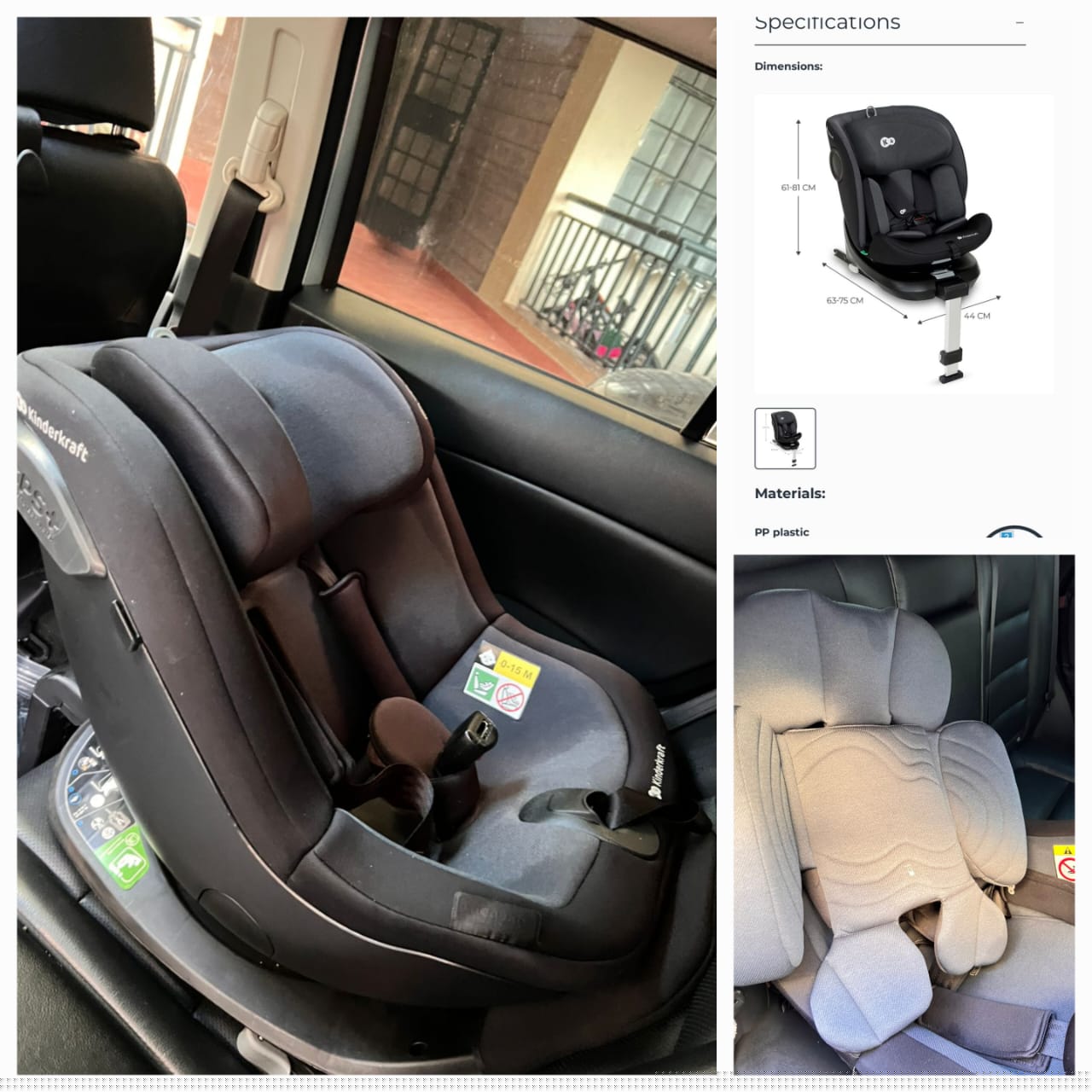 Baby Car seat for sale Brand :Kinderkraft Price : 30000 Condition : in mint condition, used f