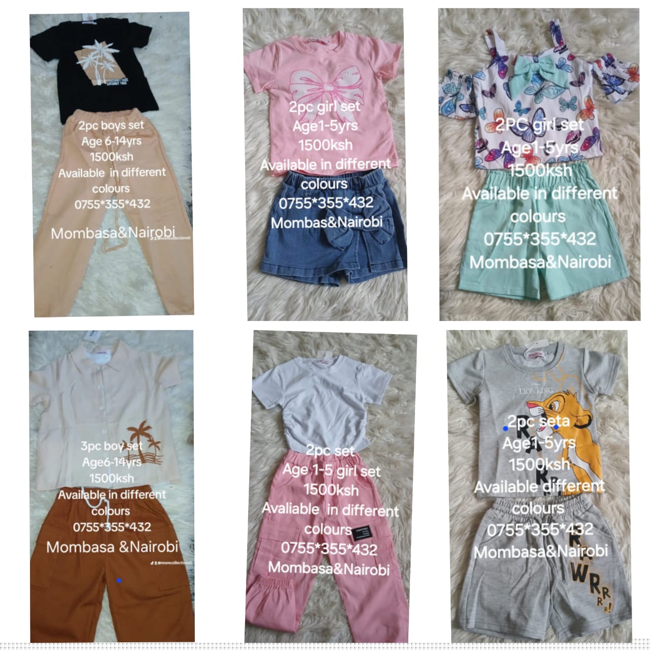 2pc/ 3pc on sale Nairobi & Mombasa