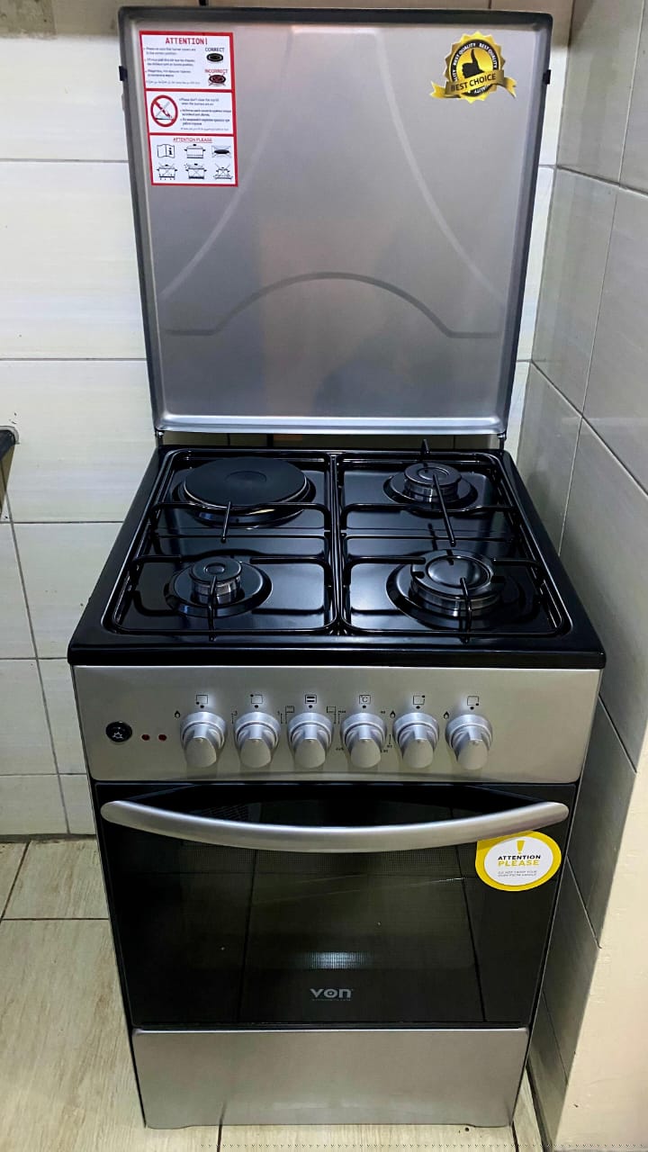 VON 50 by 50 Cooker, 3 gas 1 electric burner, selling price 19,500 only,  Contact: 0700546996 Locati